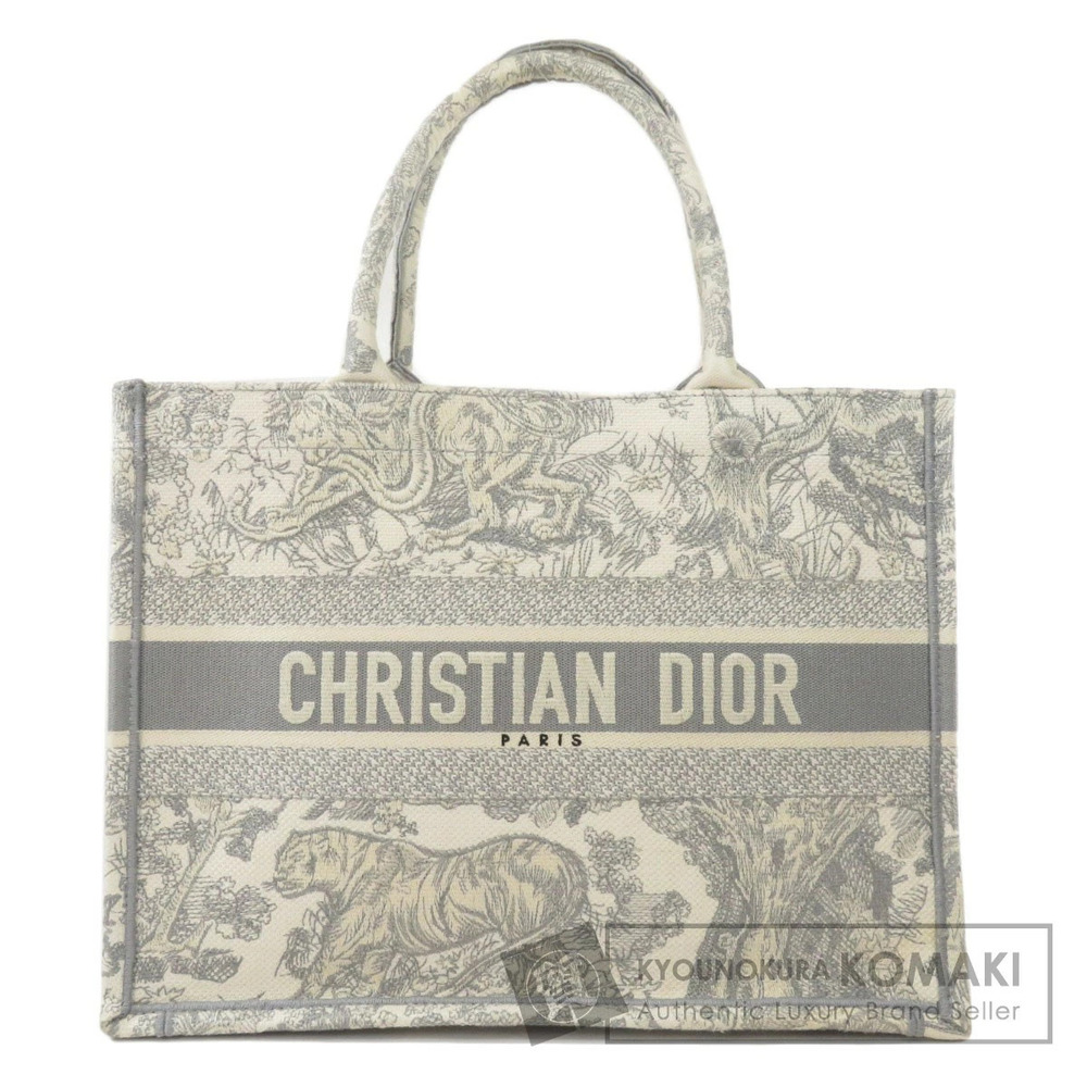 Christian Dior Book Tote Toile de Jouy Canvas Bag